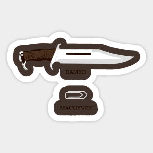 Rambo x Macgyver Sticker